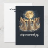 Kerstkaart van Three Angel Chorale (Voorkant / Achterkant)