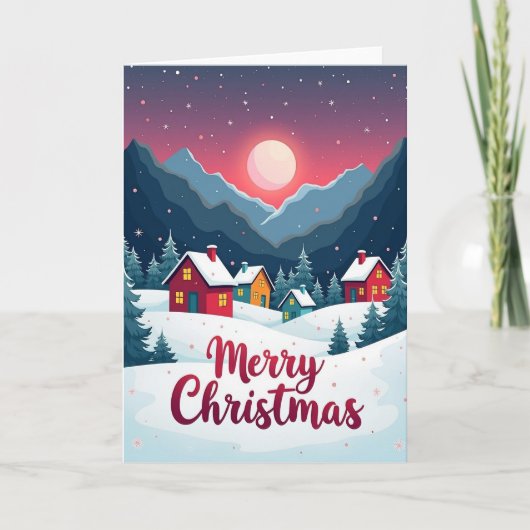 Kerstkaart van Winterdorp Kaart (Voorkant)