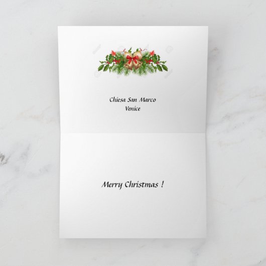 kerstkaart - Venetië Feestdagen Kaart (Binnen)