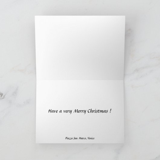 kerstkaart - Venetië Feestdagen Kaart (Binnen)