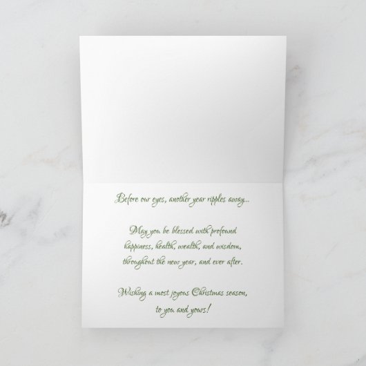 "Kerstkaart "Verbrijzeld Verleden"" Kaart (Binnen)