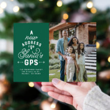 Kerstkaart verhuisbericht met 4 foto's