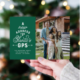 Kerstkaart verhuisbericht met 4 foto's