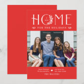 Kerstkaart verhuisbericht vakantiehuis (Voorkant / Achterkant)