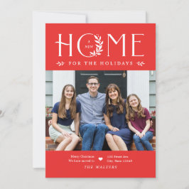 Kerstkaart verhuisbericht vakantiehuis