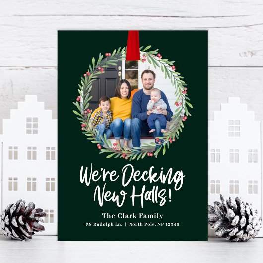 Kerstkaart verhuizen aankondiging Nieuw Kranz