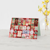 kerstkaart verleden tijd kaart (Gele Bloem)