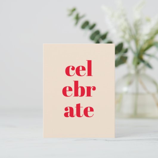 Kerstkaart vieren feestdagenkaart (Staand voorkant)