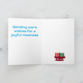 Kerstkaart: viering Kwanzaa Feestdagen Kaart (Binnen)