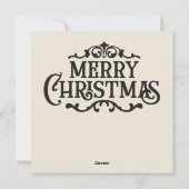 Kerstkaart vintage (Achterkant)