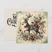 Kerstkaart vintage (Voorkant / Achterkant)