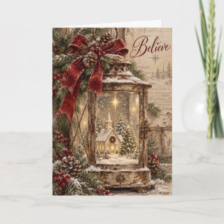 Kerstkaart - Vintage Scene - V1 Kaart