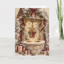 Kerstkaart - Vintage Scene - V5