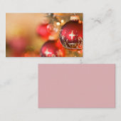 Kerstkaart Visitekaartje (Voorkant / Achterkant)