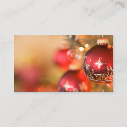 Kerstkaart Visitekaartje (Voorkant)