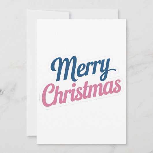 Kerstkaart Vlakke Kerstkaart (Voorkant)