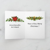 kerstKaart - vlinder Kaart (Binnen)