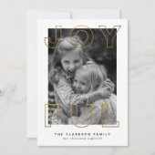 Kerstkaart vol vreugde (Voorkant)