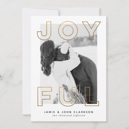 Kerstkaart vol vreugde (Voorkant)