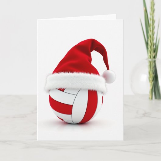 Kerstkaart volleybal kaart (Voorkant)