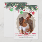 Kerstkaart voor aankondiging zwangerschap (Voorkant / Achterkant)