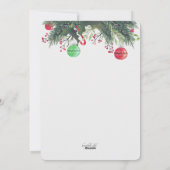 Kerstkaart voor aankondiging zwangerschap (Achterkant)