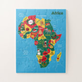 Kerstkaart voor Afrika Legpuzzel (Verticaal)