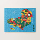 Kerstkaart voor Afrika Legpuzzel (Horizontaal)