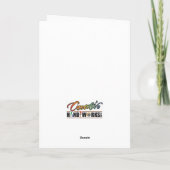 kerstkaart voor ambachtsman bedankkaart (Achterkant)