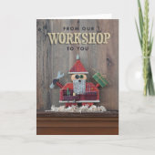 kerstkaart voor ambachtsman bedankkaart (Voorkant)