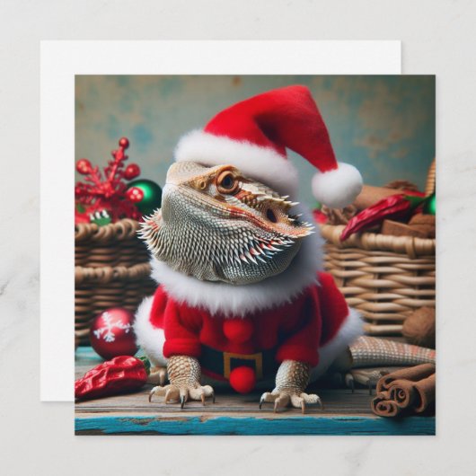 Kerstkaart voor baardige (Voorkant / Achterkant)