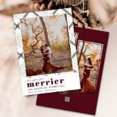 Kerstkaart voor baby aankondiging 'Hoe meer hoe be