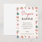 kerstkaart voor Baby shower met luidere draagtas Bedankkaart (Voorkant / Achterkant)