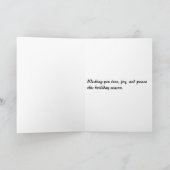 Kerstkaart voor beagle feestdagen kaart (Binnen)