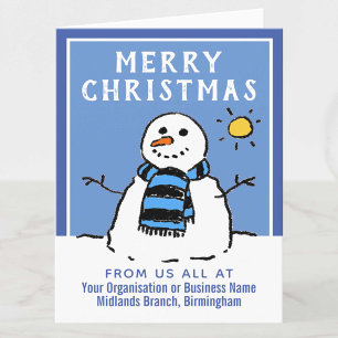 Kerstkaart voor bedrijf, onderneming of organisati feestdagen kaart