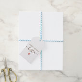 Kerstkaart voor beste vriendin cadeaulabel (Met Touw)