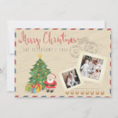 kerstkaart voor blinden : Vrolijk kerstfeest (Voorkant)