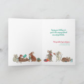 kerstkaart voor boekenoverzichten kaart (Binnen)