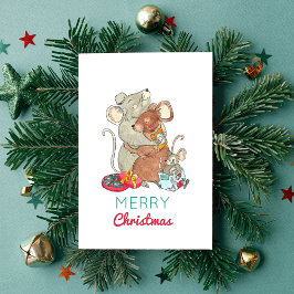 kerstkaart voor boekenoverzichten kaart