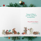 kerstkaart voor boekenoverzichten kaart