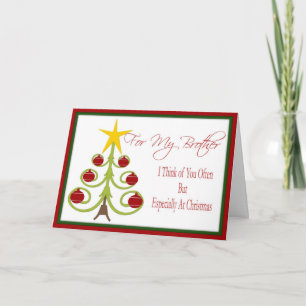 Kerstkaart voor Broer Feestdagen Kaart