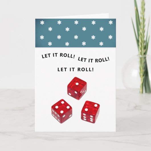 Kerstkaart voor Bunco-feest Feestdagen Kaart (Voorkant)