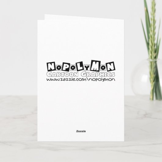 kerstkaart voor cartoon: rendiergames feestdagen kaart (Achterkant)