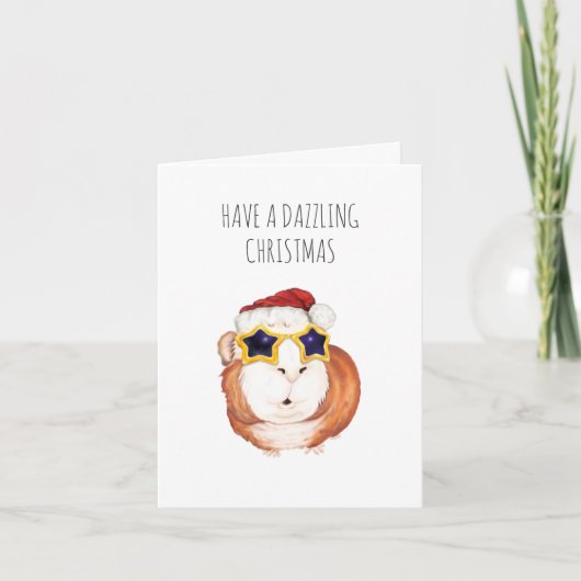 kerstkaart voor cavia's feestdagen kaart (Voorkant)