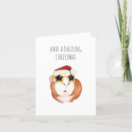 kerstkaart voor cavia's feestdagen kaart