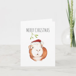 kerstkaart voor cavia's kaart
