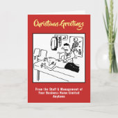 Kerstkaart voor chiropractor feestdagen kaart (Voorkant)