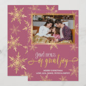 Kerstkaart voor christenen (Voorkant / Achterkant)