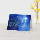 Kerstkaart voor christenen kaart (Gele Bloem)