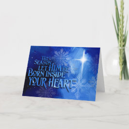 Kerstkaart voor christenen kaart